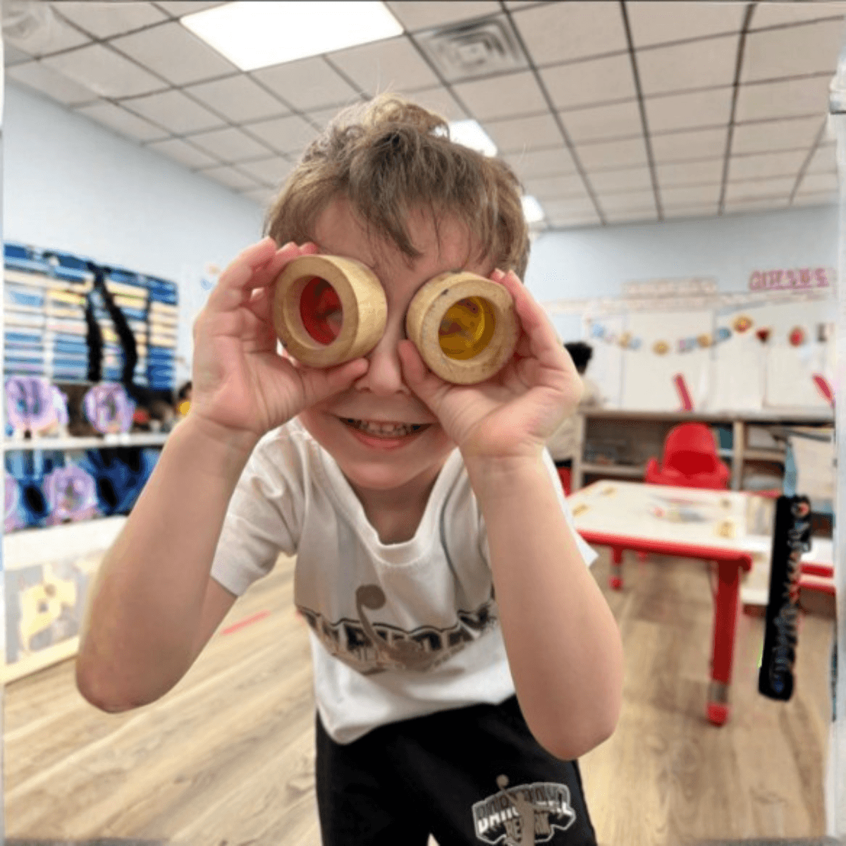 A preschooler exploring and learning through play at Bright Beginners Academy Bensalem