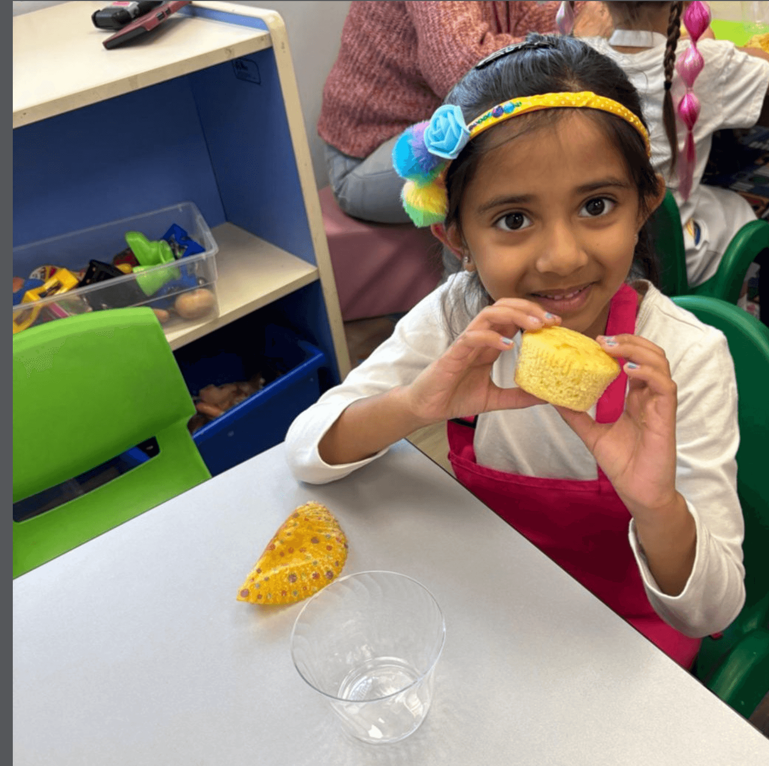 Preschooler enjoying a classroom celebration at Bright Beginners Academy Bensalem