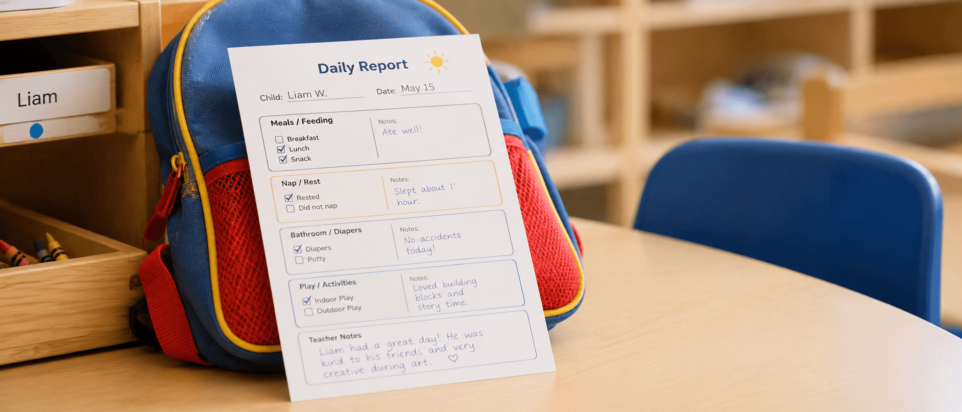 Daily report home