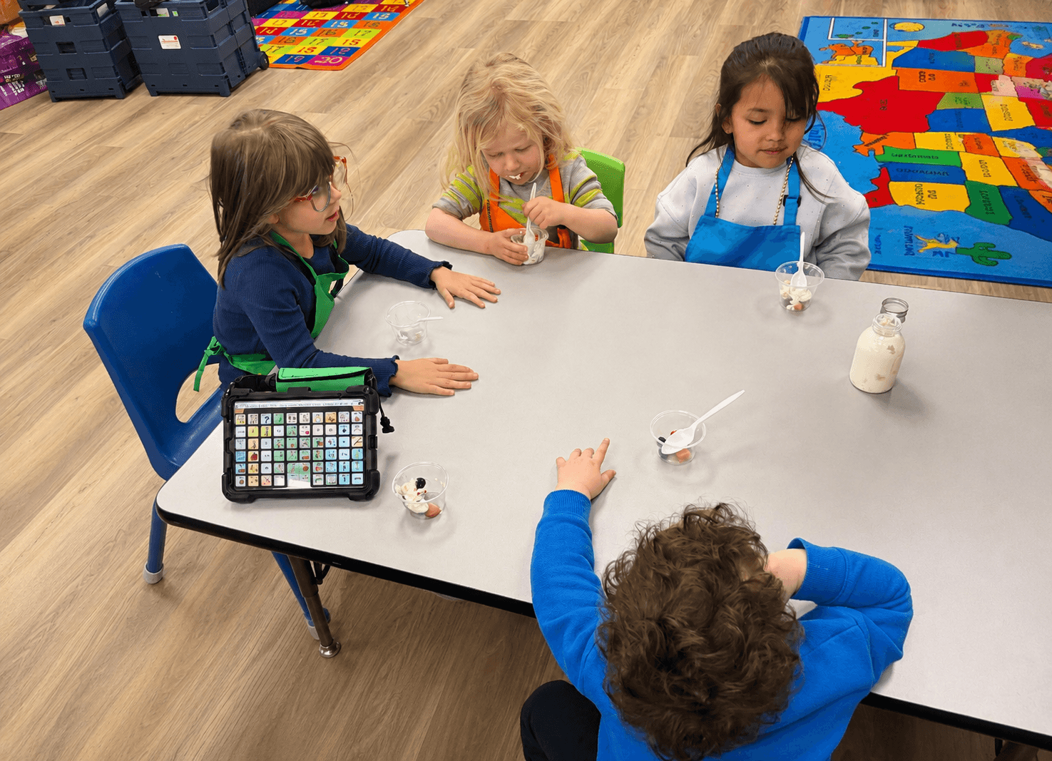 Clean, secure classroom spaces with careful routines
