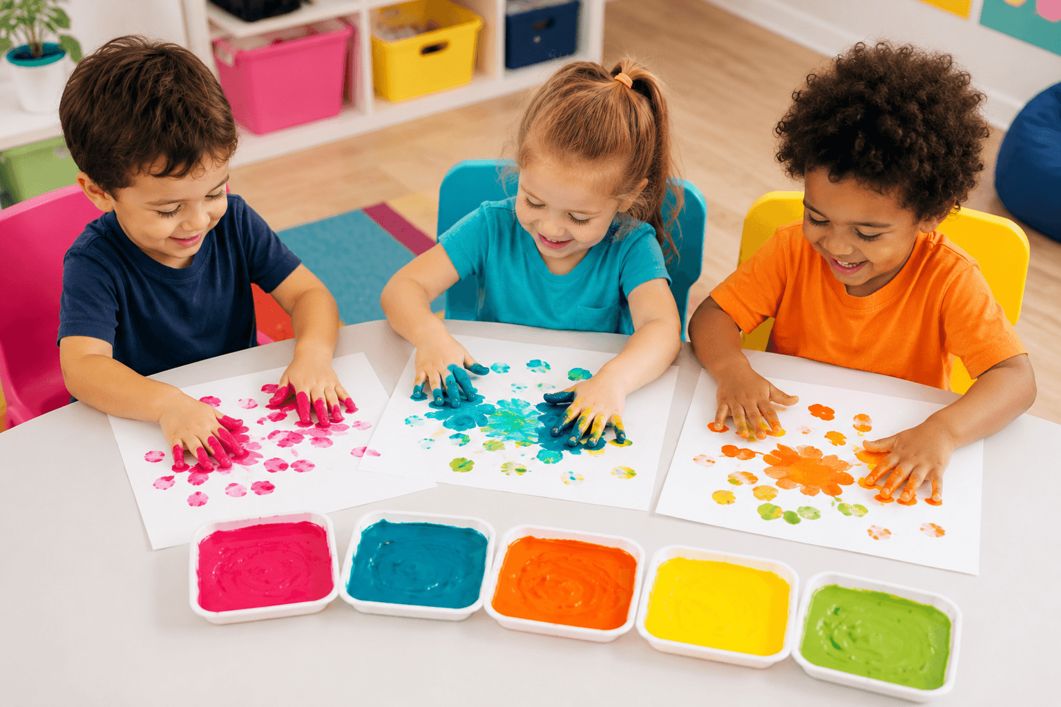 Preschool classroom moment